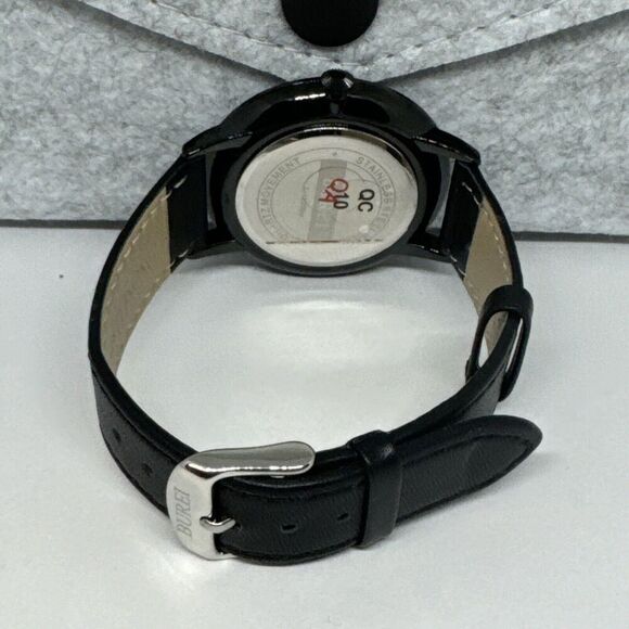 Burei S-19006M Men's Black Leather Strap Analog Dial Quartz Wrist Watch JNA65 - Picture 10 of 12